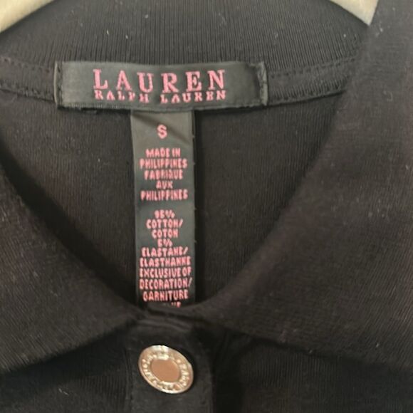 Lauren Ralph Lauren Black Polo Shirt S - Picture 6 of 6